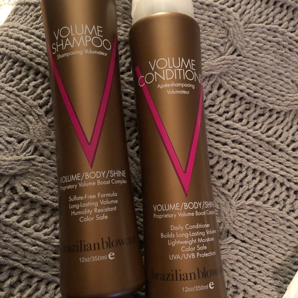 Brazilian blowout volume 12oz shampoo and conditioner - brand new